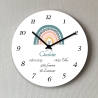 Wanduhr Regenbogen Geburt Junge Mädchen Geburtsuhr