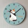 Wanduhr Kinderzimmer Katze Mädchen Junge Uhr Kinder Uhr lautlos