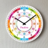 Kinder Wanduhr Lernuhr mit Namen Mädchen Einschulung Kinderzimmer
