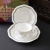 Sammel / Kaffee - Gedeck Rosenthal - weißschwarz mit Perlrand