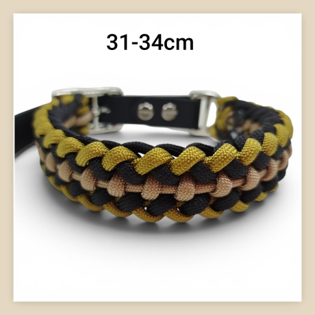 Hundehalsband aus Paracord von 31 bis 34 cm