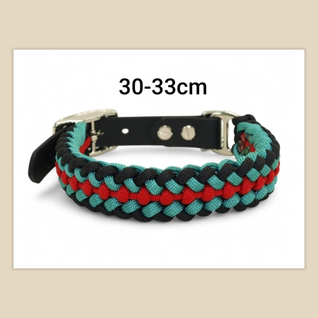 Hundehalsband aus Paracord in 30-33cm