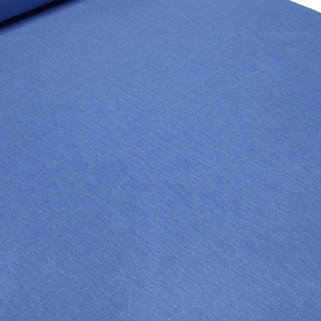 Stoff Softshell uni jeans blau melange wasserabweisend