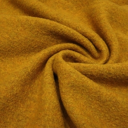 Stoff Merino Feinwalk Kochwolle Walkloden curry senf gelb