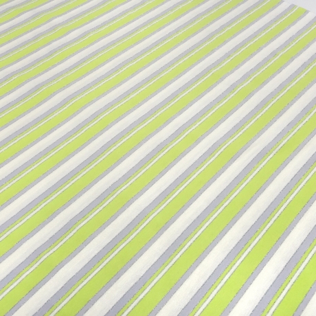 Stoff Viskose Jersey gestreift grün weiß grau silber Lurex