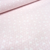 Stoff Baumwolle Popeline Herzen weiß rosa Kleiderstoff