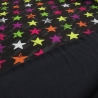 Stoff Softshell Sterne Stars schwarz anthrazit mulitcolor bunt