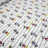 Stoff Baumwoll Jersey Disney Micky Maus Mini Maus weiß grau bunt