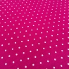 Stoff Viskose Jersey 2 mm Pünktchen Punkte pink weiß