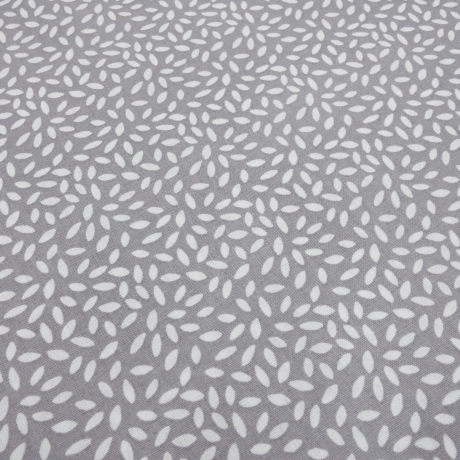 Stoff Baumwolle Popeline kleingemustert Muster grau weiß