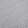 Stoff Baumwolle Popeline kleingemustert Muster grau weiß