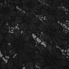 Stoff Spitze Spitzenstoff elastisch Blumenmuster schwarz Gothic