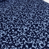 Stoff Baumwolle Stretch Satin marine blau Kleiderstoff Hosenstof