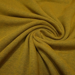 Stoff Sweatshirtstoff kiwi grün melange Kleiderstoff Hoodiestoff