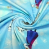 Stoff Baumwolle Jersey Disney Eiskönigin Frozen Anna Elsa blau