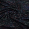 Stoff Baumwolle Jersey Computercode Nerd schwarz rot beige