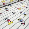Stoff Baumwoll Jersey Disney Micky Maus Mini Maus weiß grau bunt