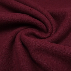 Stoff Ital. Merino Feinwalk Walkloden Merinostoff bordeaux rot