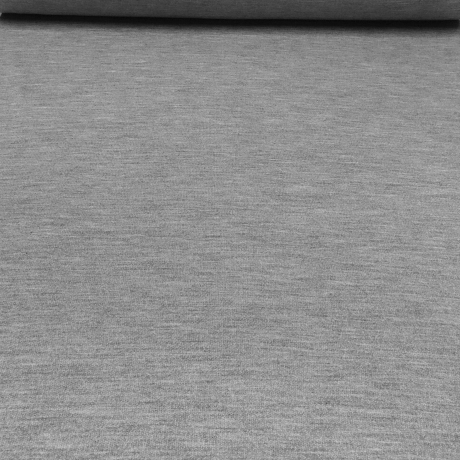 Stoff Baumwolle Sweatshirtstoff Schlauchware grau melange