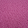 Stoff 100% Merino Merinostrick Zopfmuster pink fuchsia uni