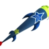 Schultüte Rakete Stern mit Kissen, Name gestickt