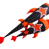 Rakete Stern Kindergartentüte mit Kissen und Name bestickt
