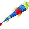 Schultüte Rakete mit Kissen und Name bestickt