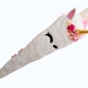 Schultüte Glitzer Einhorn mit Kissen und Name bestickt