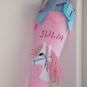 Schultüte Glitzer Einhorn mit Kissen und Name bestickt