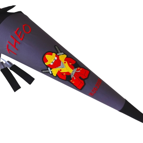 Schultüte Ninja mit Kissen