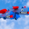 Schultüte und Geschwistertüte Drache mit Kissen und Name bestickt
