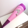 Schultüte Delfin mit Kissen und Name bestickt
