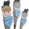 Schultüte Ritter mit Kissen und Name bestickt