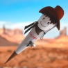 Schultüte Cowboy mit Kissen und Name bestickt