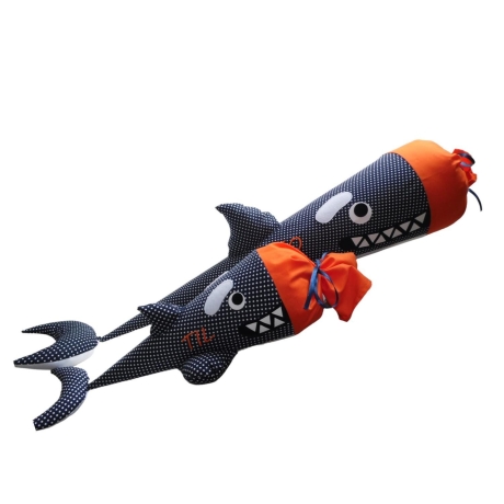 Schultüte Orca Wal mit Kissen und Name individuell bestickt