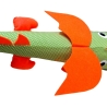 Schultüte Drache aus Stoff mit Kissen und Name bestickt