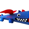 Schultüte Drache aus Stoff mit Kissen und Name bestickt