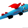 Schultüte Drache aus Stoff mit Kissen und Name bestickt