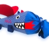 Schultüte und Geschwistertüte Drache mit Kissen und Name bestickt