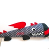 Schultüte Drache aus Stoff mit Kissen und Name bestickt