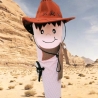 Schultüte Cowboy mit Kissen und Name bestickt