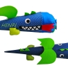 Schultüte Drache Stoff mit Kissen und Name individuell bestickt