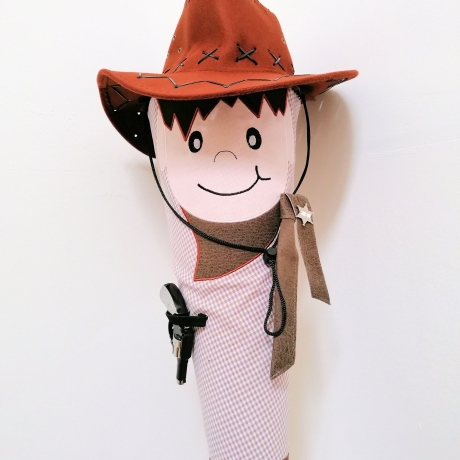 Schultüte Cowboy mit Kissen und Name bestickt