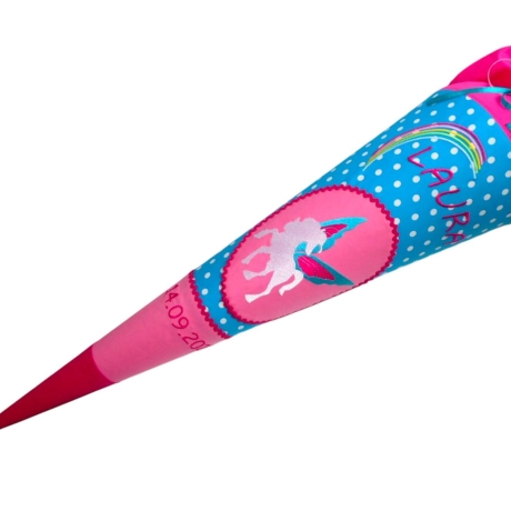 Schultüte Pferd Pegasus mit Kissen und Name bestickt