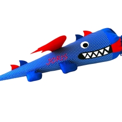 Schultüte Drache aus Stoff mit Kissen und Name bestickt
