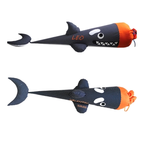 Schultüte Orca Wal mit Kissen und Name individuell bestickt