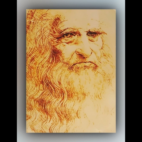 Leonardo da Vinci - Autoportrait de Léonard - Postkarte