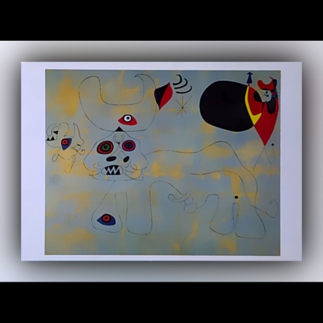 Joan Miró - Der Stierkampf - Postkarte