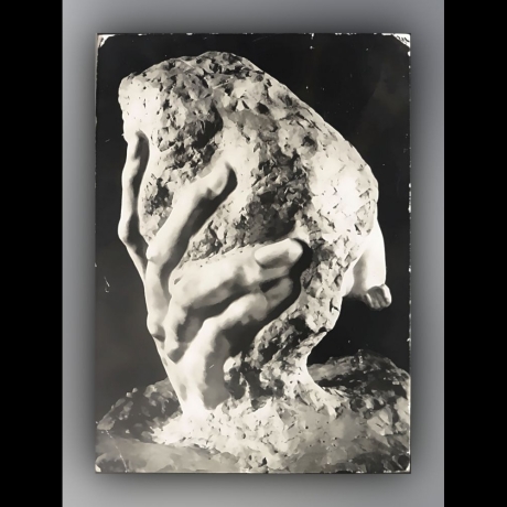 Auguste Rodin - La Main de Dieu, dos, 1886, marbre - Postkarte