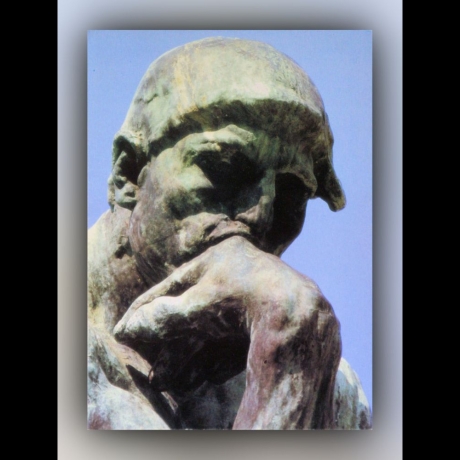 Auguste Rodin - Der Denker (Detail) - Postkarte